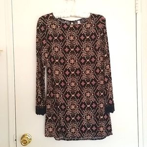 Xhileration S/P black patterned dress
